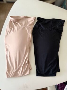 Fashion Nova Seamless Slip Short to have fake hips Duo -Nude & Black